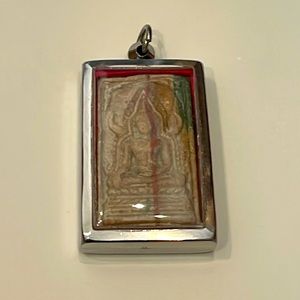 Thai Buddhist Clay Amulet/ Pendant